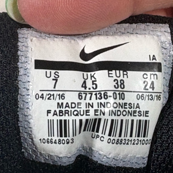 Nike Women's Orive NM 677136-010 Black White Low Top Running Shoes Size 7 - Picture 12 of 12